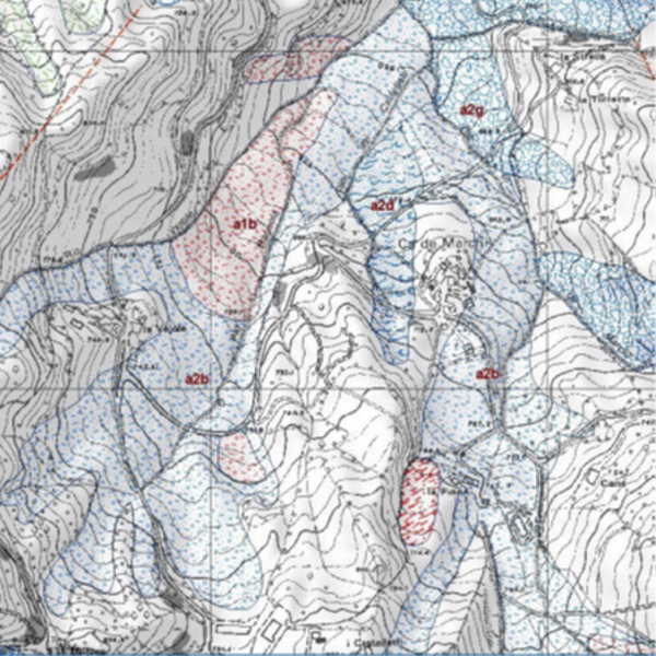 Estratto della Carta Geologica della Regione Emilia-Romagna