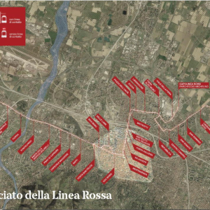 tracciato linea rossa