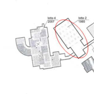 Planimetria e identificazione porzione di edificio scolastico oggetto di intervento