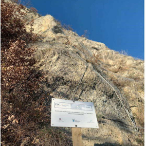 Bonifica delle pareti rocciose nella località Rocca di Roffeno - Monte Rocca