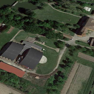 Vista aerea del complesso