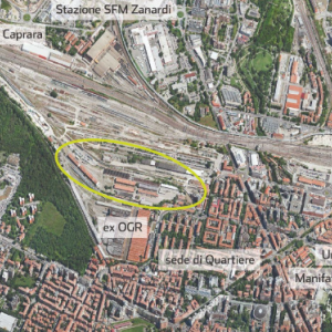 Distretto ex-scalo Ravone e contesto urbano