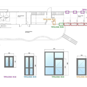 Biblioteca Tassinari Clò - Progetto sostituzione infissi