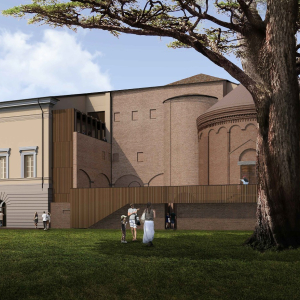 Villa Aldini - Rendering Progetto Riqualificazione laterale